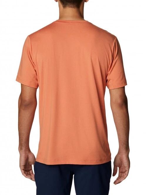 Columbia Tech Trail Crew Neck férfi rövid ujjú sport póló narancssárga színben 4