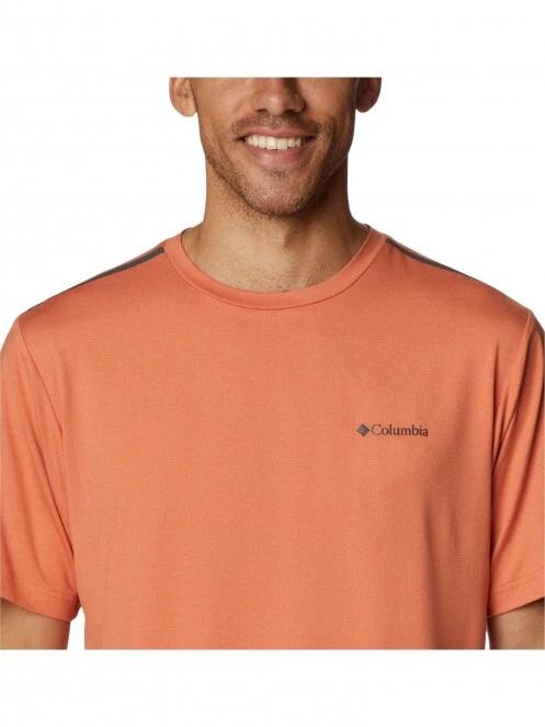 Columbia Tech Trail Crew Neck férfi rövid ujjú sport póló narancssárga színben 5