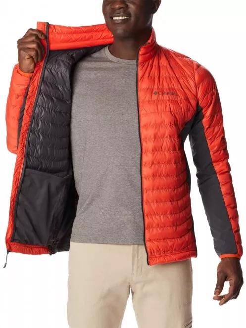Columbia Powder Pass Jacket férfi átmeneti kabát narancssárga színben 5