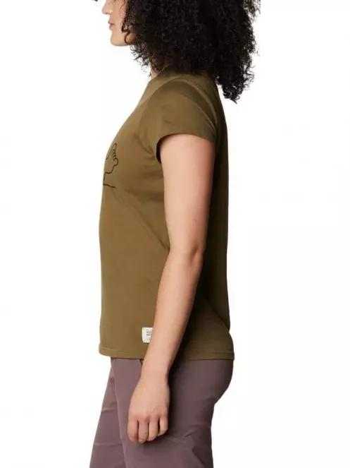 Mountain Hardwear Mountain Legs Short Sleeve Tee női rövid ujjú póló barna színben 3