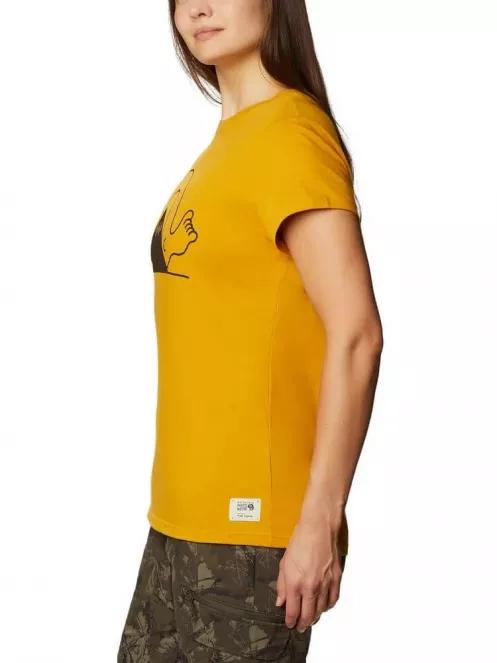Mountain Hardwear Mountain Legs Short Sleeve Tee női rövid ujjú póló sárga színben 3