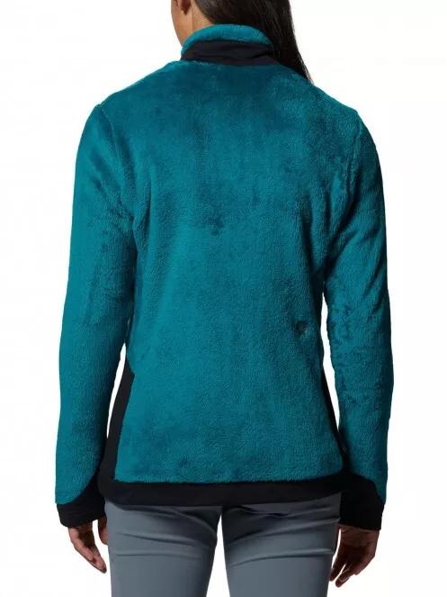 Mountain Hardwear Polartec High Loft Jacket női polár pulóver zöld színben 3