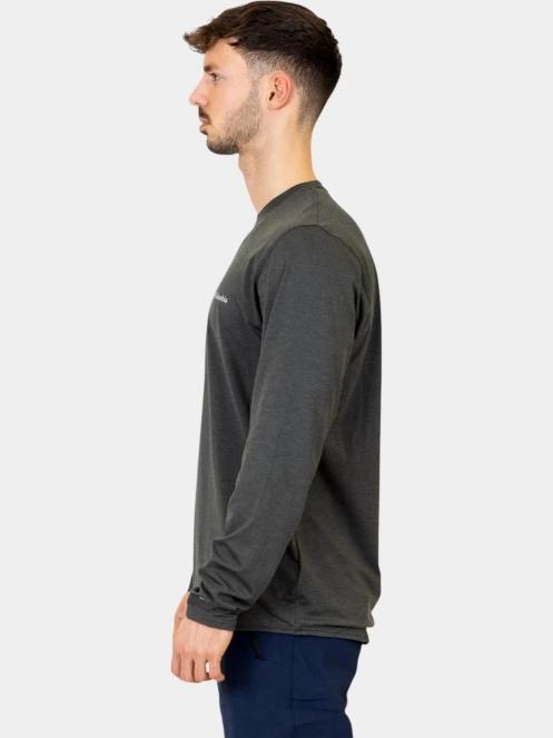 Columbia Tech Trail Long Sleeve Crew II férfi hosszú ujjú sport póló szürke színben 3