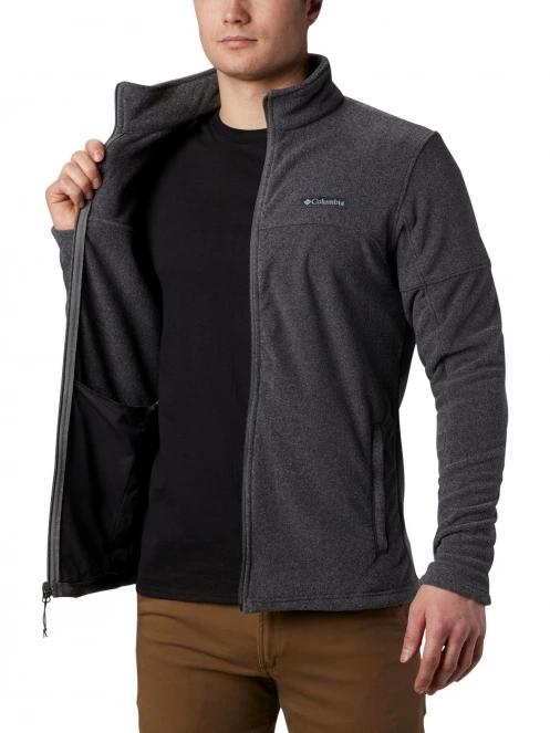 Columbia Basin Trail III Full Zip férfi polár pulóver szürke színben 5