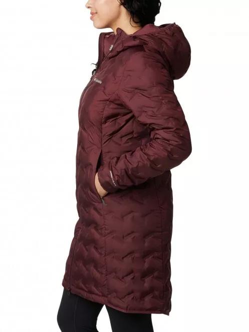 Columbia Delta Ridge Long Down Jacket női pehelykabát lila színben 4