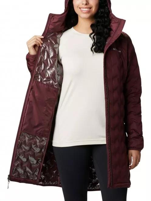 Columbia Delta Ridge Long Down Jacket női pehelykabát lila színben 5