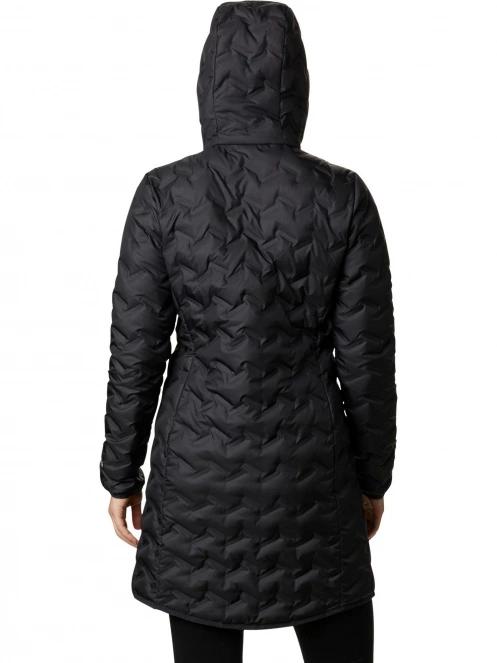 Columbia Delta Ridge Long Down Jacket női pehelykabát fekete színben 4