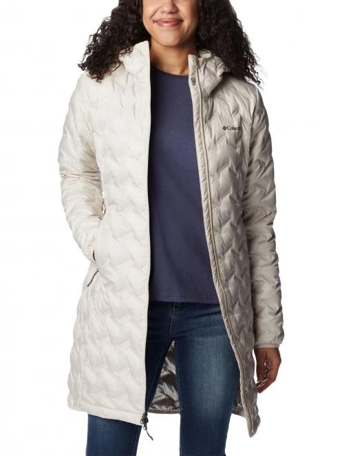 Columbia Delta Ridge Long Down Jacket női pehelykabát homok színben 5