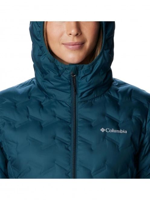 Columbia Delta Ridge Long Down Jacket női pehelykabát zöld színben 7