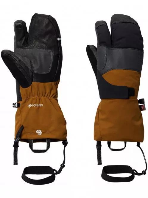 Mountain Hardwear High Exposure Gore-Tex Split Mitt férfi síkesztyű barna színben 2