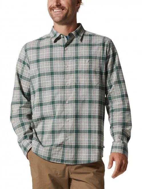 Mountain Hardwear Big Cottonwood Long Sleeve Shirt férfi túraing kék színben 2