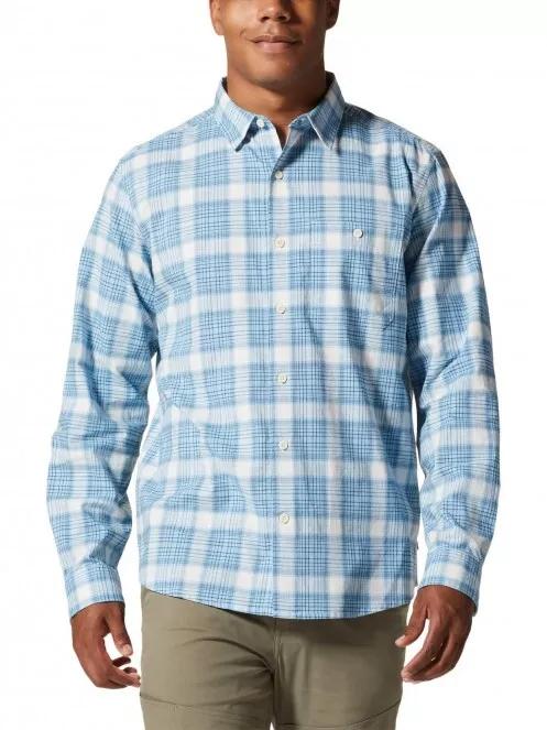 Mountain Hardwear Big Cottonwood Long Sleeve Shirt férfi túraing kék színben 2