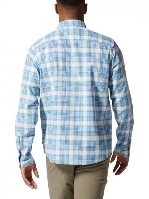 Mountain Hardwear Big Cottonwood Long Sleeve Shirt férfi túraing kék színben 3