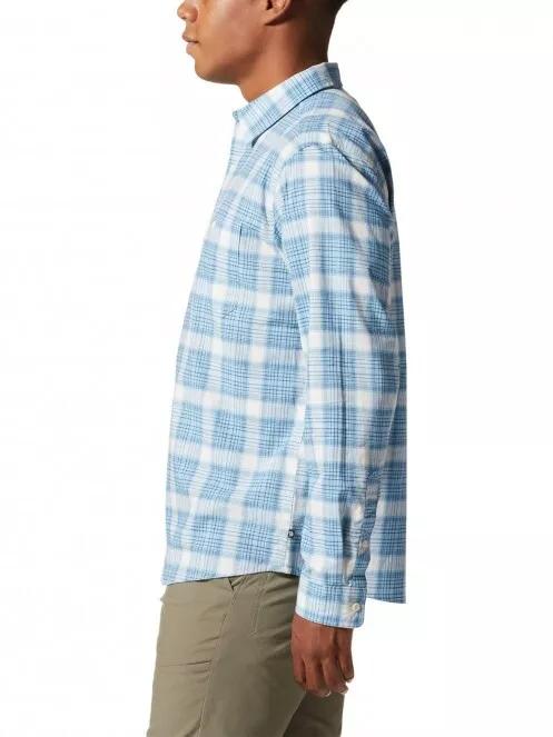 Mountain Hardwear Big Cottonwood Long Sleeve Shirt férfi túraing kék színben 4