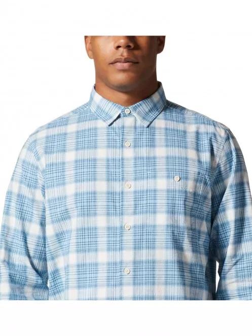 Mountain Hardwear Big Cottonwood Long Sleeve Shirt férfi túraing kék színben 5