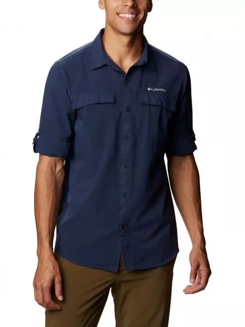 Columbia Atlas Explorer Long Sleeve Shirt férfi túraing kék színben 5