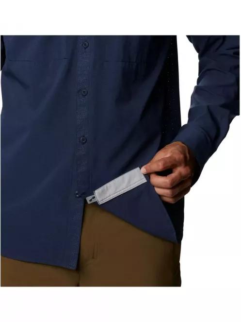 Columbia Atlas Explorer Long Sleeve Shirt férfi túraing kék színben 6