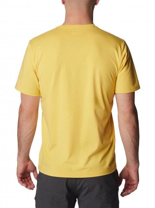 Columbia Men'S Sun Trek Short Sleeve Tee férfi rövid ujjú sport póló sárga színben 4