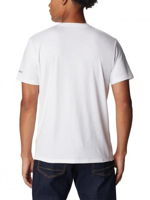 Columbia Men'S Sun Trek Short Sleeve Graphic Tee férfi rövid ujjú sport póló fehér színben 4
