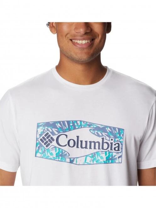 Columbia Men'S Sun Trek Short Sleeve Graphic Tee férfi rövid ujjú sport póló fehér színben 5