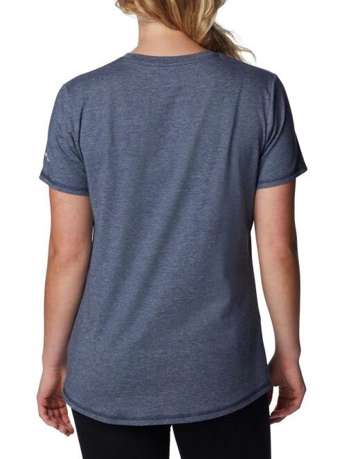 Columbia Sun Trek Ss Graphic Tee női rövid ujjú sport póló kék színben 4