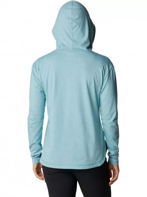 Columbia Sun Trek Hooded Pullover női hosszú ujjú sport póló kék színben 3