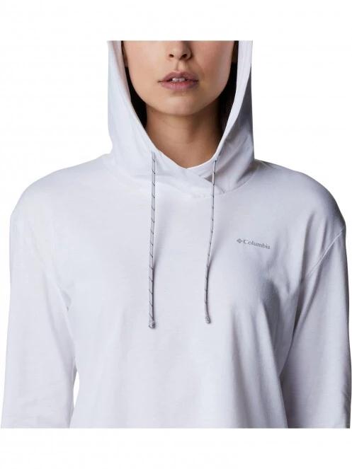 Columbia Sun Trek Hooded Pullover női kapucnis pulóver fehér színben 5