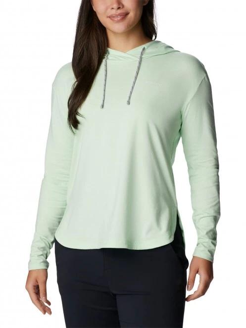 Columbia Sun Trek Hooded Pullover női kapucnis pulóver zöld színben 2