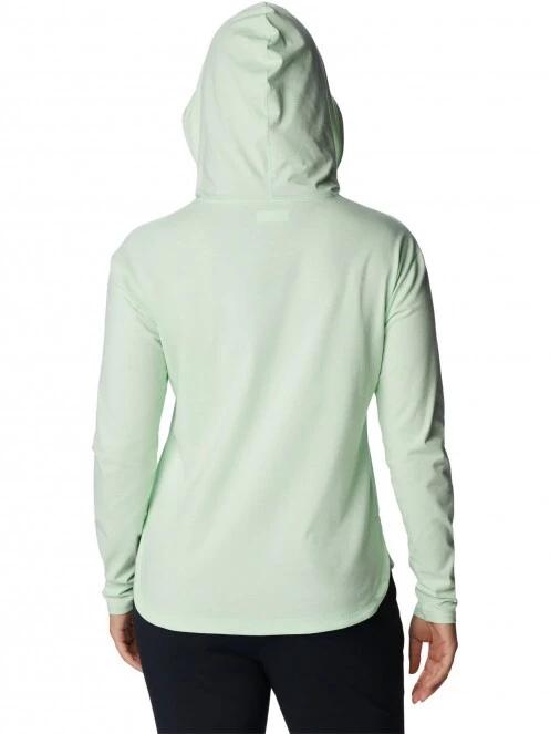 Columbia Sun Trek Hooded Pullover női kapucnis pulóver zöld színben 4