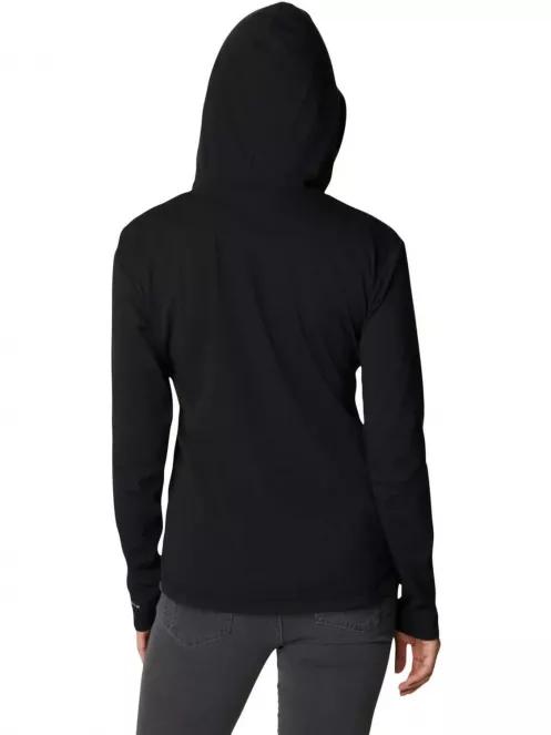 Columbia Sun Trek Hooded Pullover női hosszú ujjú sport póló fekete színben 3