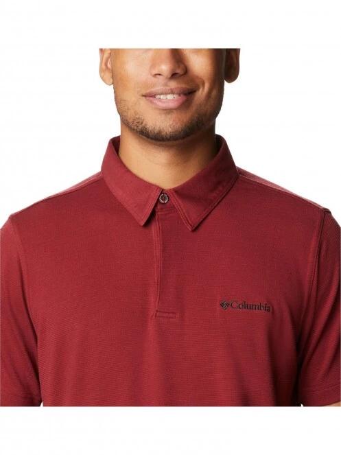 Columbia Sun Ridge Polo II férfi galléros póló piros színben 5