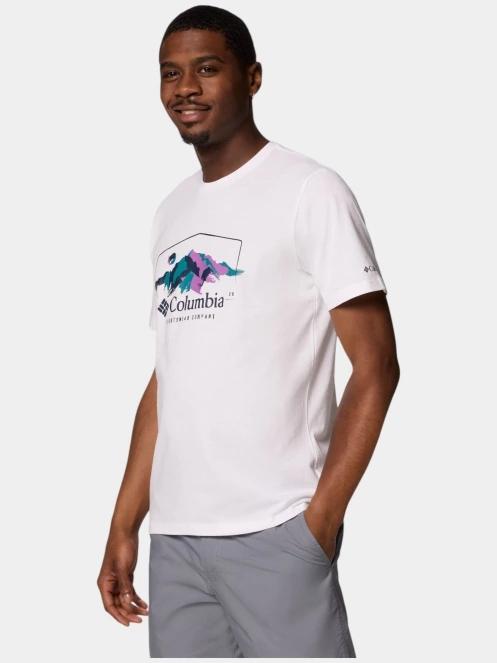 Columbia Path Lake Graphic Tee II férfi rövid ujjú póló fehér színben 3