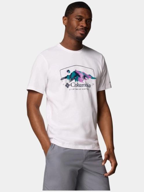 Columbia Path Lake Graphic Tee II férfi rövid ujjú póló fehér színben 4