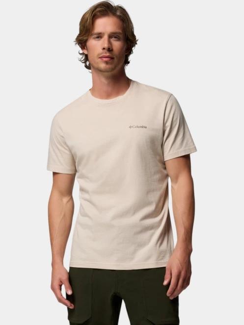 Columbia Rapid Ridge Back Graphic Tee II férfi rövid ujjú póló homok színben 2