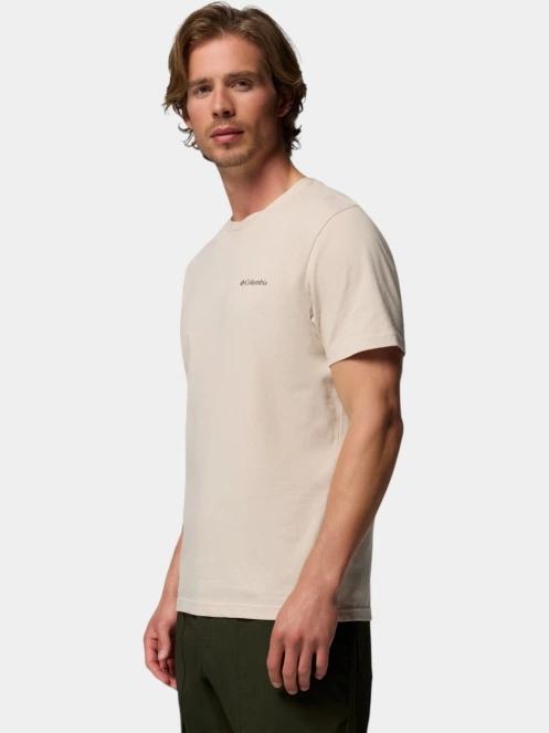 Columbia Rapid Ridge Back Graphic Tee II férfi rövid ujjú póló homok színben 3