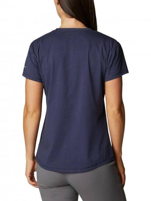 Columbia Sun Trek SS Tee női rövid ujjú póló sötétkék színben 4