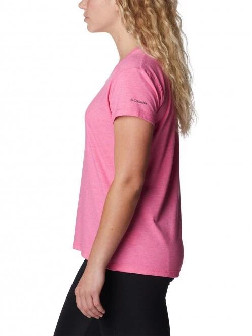 Columbia Sun Trek SS Tee női rövid ujjú póló magenta színben 3