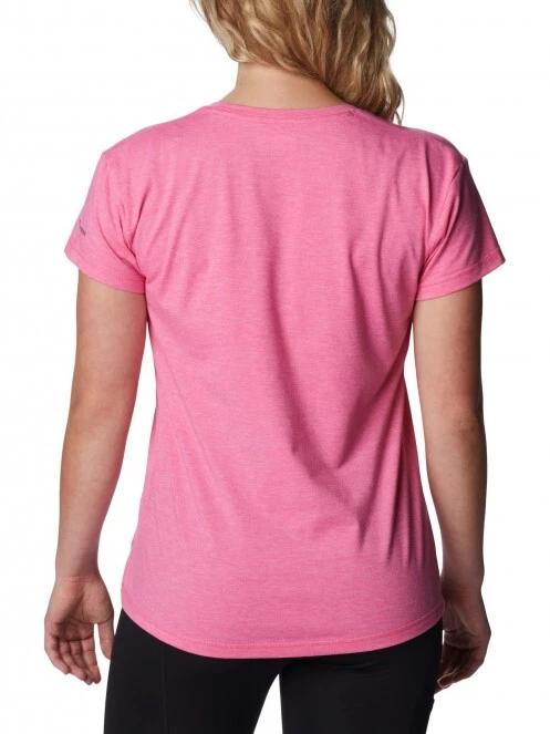 Columbia Sun Trek SS Tee női rövid ujjú póló magenta színben 4