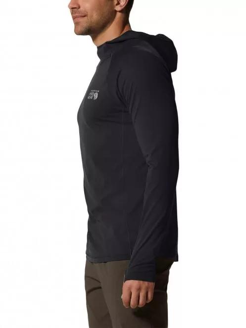 Mountain Hardwear Mountain Stretch Hoody férfi hosszú ujjú sport póló fekete színben 4