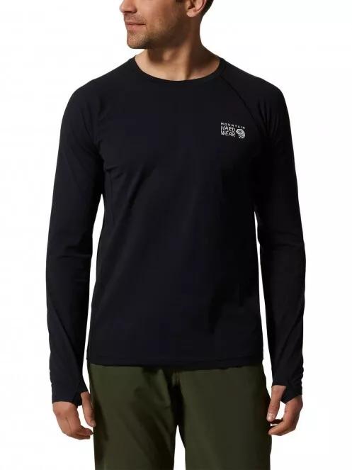 Mountain Hardwear Mountain Stretch Long Sleeve férfi hosszú ujjú sport póló fekete színben 2