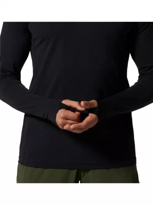 Mountain Hardwear Mountain Stretch Long Sleeve férfi hosszú ujjú sport póló fekete színben 6