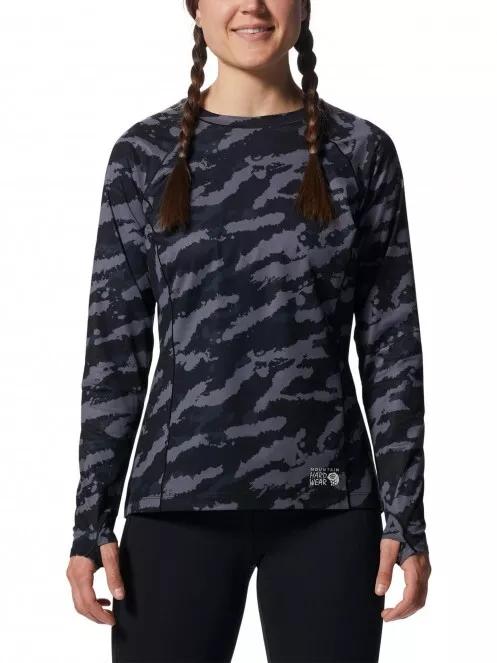 Mountain Hardwear Mountain Stretch Long Sleeve Crew női hosszú ujjú sport póló fekete színben 2