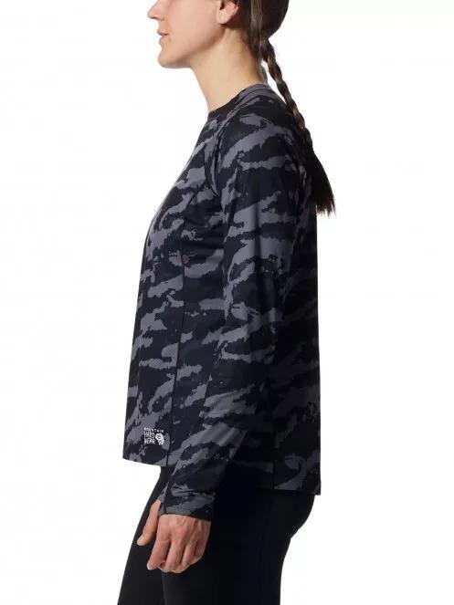 Mountain Hardwear Mountain Stretch Long Sleeve Crew női hosszú ujjú sport póló fekete színben 4