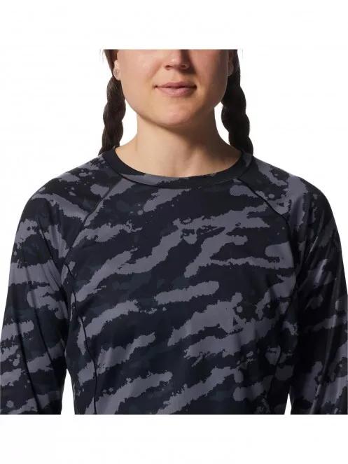Mountain Hardwear Mountain Stretch Long Sleeve Crew női hosszú ujjú sport póló fekete színben 5