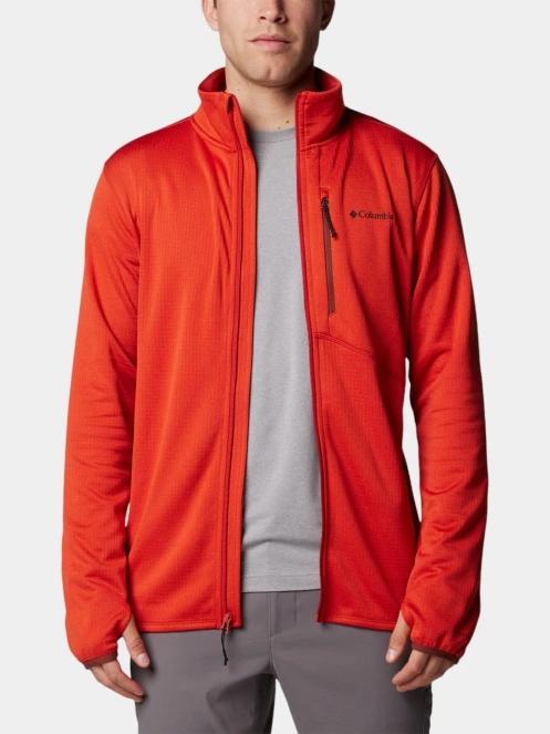 Columbia Park VIew Fleece Full Zip férfi polár pulóver piros színben 5