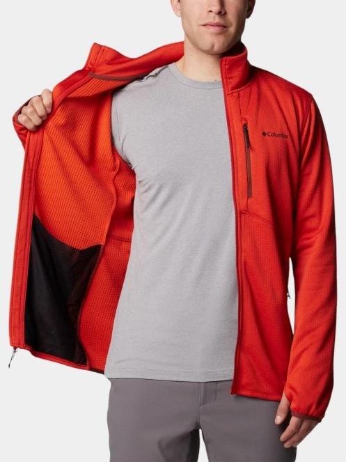 Columbia Park VIew Fleece Full Zip férfi polár pulóver piros színben 6