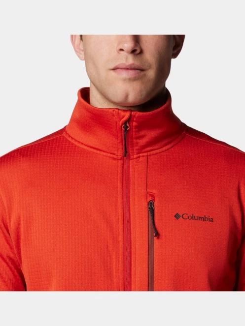 Columbia Park VIew Fleece Full Zip férfi polár pulóver piros színben 7