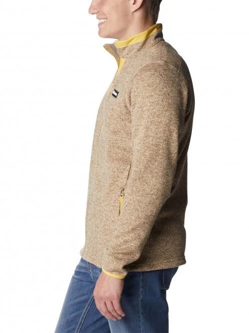 Columbia Sweater Weather Full Zip férfi polár pulóver homok színben 3