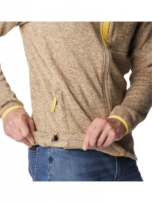 Columbia Sweater Weather Full Zip férfi polár pulóver homok színben 6