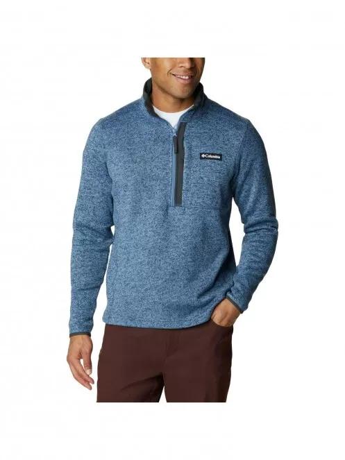 Columbia Sweater Weather Half Zip férfi polár pulóver kék színben 2